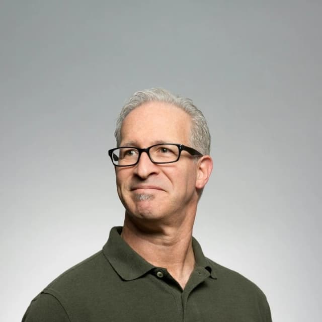 man looking to the left